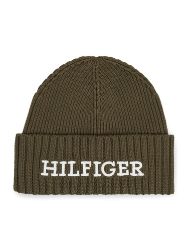 Tommy Hilfiger Шапка Monotype Beanie AM0AM11737 Зелен