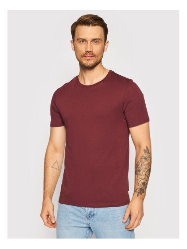 Jack&Jones Тишърт Organic Basic 12156101 Бордо Slim Fit