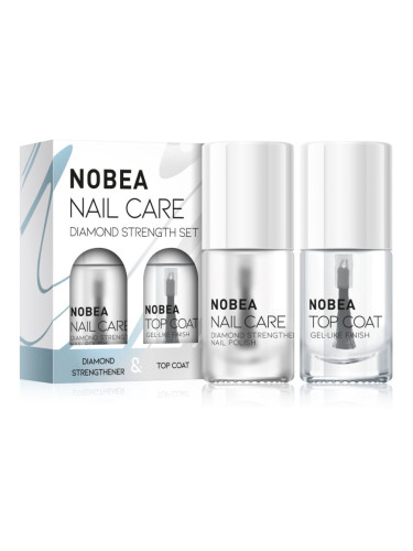 NOBEA Nail Care Diamond Strength Set комплект лак за нокти Diamond strength set