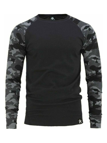 Bula Camo Merino Wool Crew Dark Grey S Tермобельо