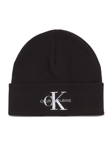 Комплект шал и шапка Calvin Klein Jeans Gifting Logo Beanie/Scarf K60K611418 Черен