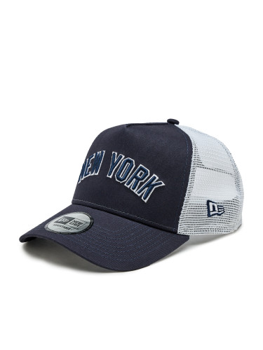 Шапка New Era Team Script Trucker Nyy 60364216 Черен