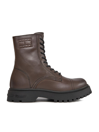 Зимни обувки Tommy Jeans Tjm Casual Boot EM0EM01244 Кафяв