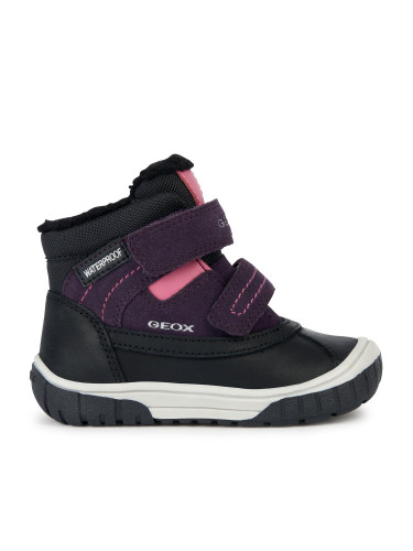 Зимни обувки Geox B Omar Girl Wpf B262LD 022FU C9233 M Black/Violet