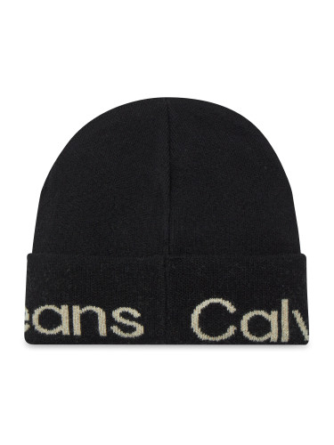 Комплект шал и шапка Calvin Klein Jeans Gifting Mono Beanie/Scarf K60K611421 Черен