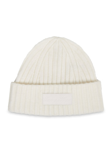 Шапка Tommy Hilfiger Tommy Twist Beanie AW0AW15325 Бял