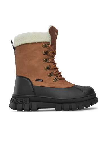 Зимни обувки Tommy Hilfiger T3B5-33161-0814582 S Cognac 582