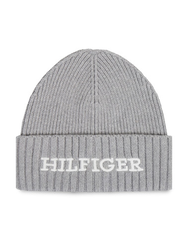 Шапка Tommy Hilfiger Monotype Beanie AM0AM11737 Сив