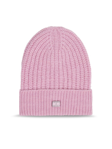 Шапка Tommy Jeans Tjw Cosy Knit Beanie AW0AW15462 Розов