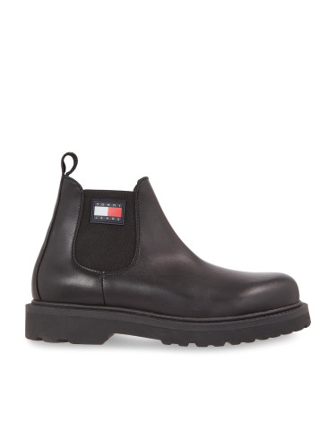 Зимни обувки Tommy Jeans Tjm Napa Leather EM0EM01254 Черен