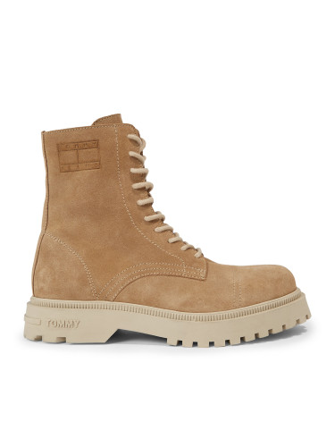 Зимни обувки Tommy Jeans Tjm Casual Boot Suede EM0EM01336 Каки