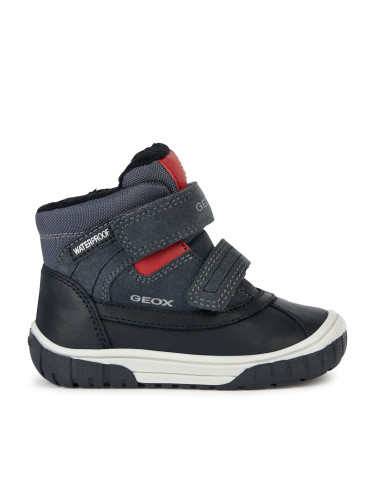 Зимни обувки Geox B Omar Boy Wpf B162DB 022FU C0047 S Dk Grey/Red