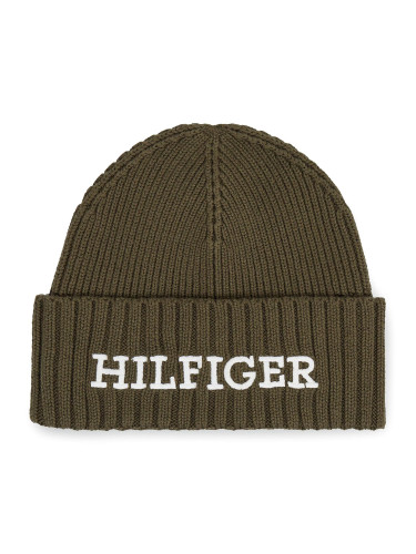 Шапка Tommy Hilfiger Monotype Beanie AM0AM11737 Зелен