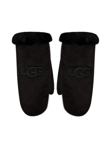 Дамски ръкавици Ugg Sheepskin Embroider Mitten 20932 Черен