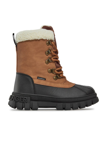 Зимни обувки Tommy Hilfiger T3B5-33161-0814582 M Cognac 582