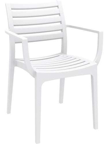 Бяло кресло за градина