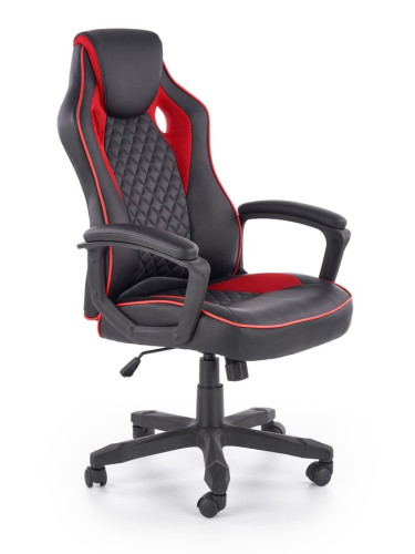 Офис кресло  - черно/червено