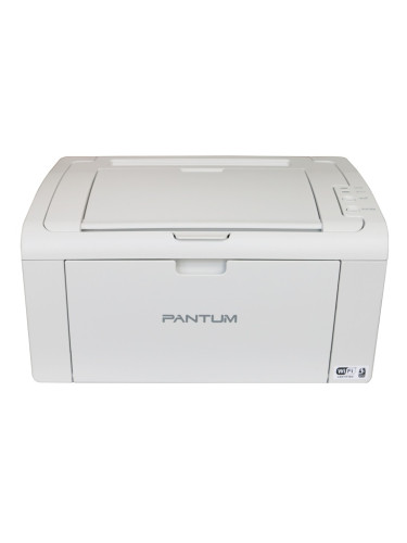 Лазерен принтер Pantum P2509W, монохромен, 1200 x 1200 dpi, 22 стр/мин, USB, А4, Wi-Fi, зареден с тонер за 1600 страници
