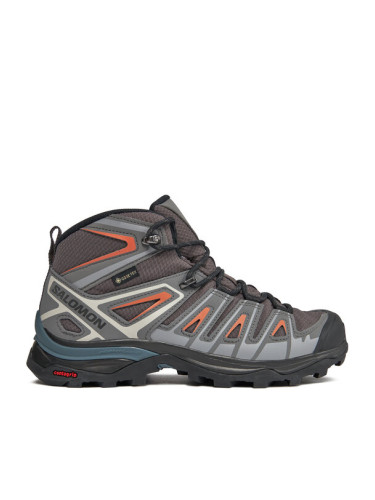 Salomon Туристически X Ultra Pioneer Mid GORE-TEX L47196600 Сив