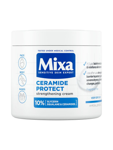 Mixa Ceramide Protect Strengthening Cream Крем за тяло за жени 400 ml