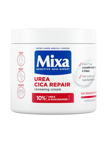 Mixa Urea Cica Repair+ Renewing Cream Крем за тяло 400 ml