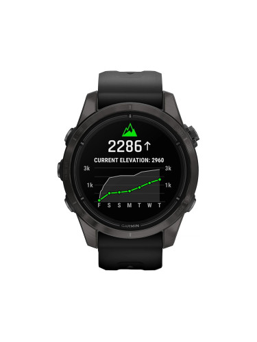 Смарт часовник Garmin Epix Pro Gen 2 Sapphire Edition Carbon Grey DLC Titanium/Black 010-02802-15