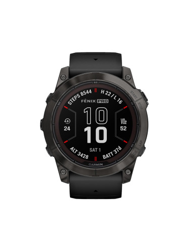 Смарт часовник Garmin Fenix 7X Pro Sapphire Solar Edition Carbon Grey DLC Titanium/Black 010-02778-11