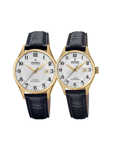 Комплект часовници за двойки Festina Swiss Made F20010/1 & F20011/5