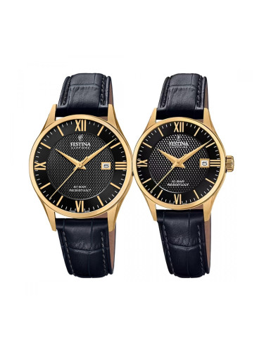 Комплект часовници за двойки Festina Swiss Made F20010/4 & F20011/4