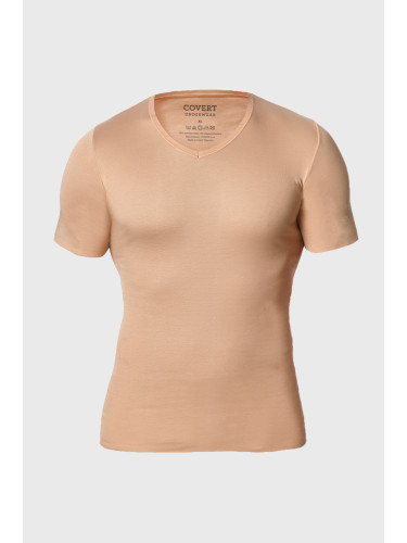 Телесна тениска за под ризата