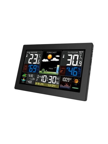 Solight TE81XL - Метеорологична станция с цветен LCD дисплей 2xAA/5V