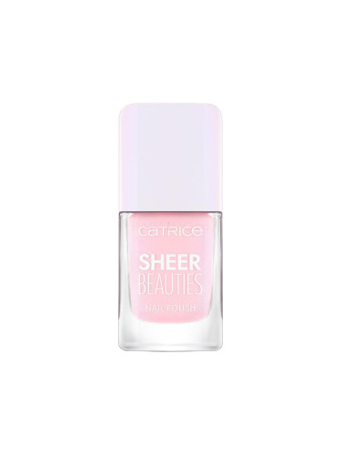 Catrice Sheer Beauties Nail Polish Лак за нокти за жени 10,5 ml Нюанс 040 Fluffy Cotton Candy