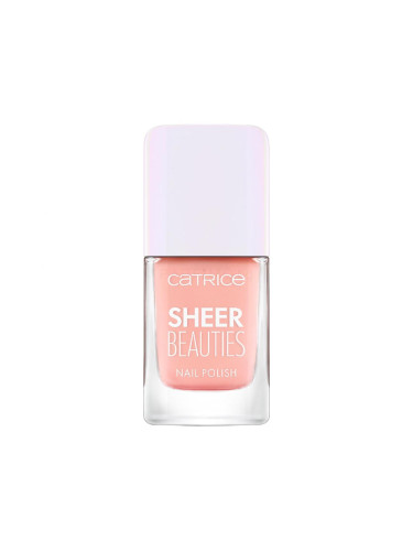 Catrice Sheer Beauties Nail Polish Лак за нокти за жени 10,5 ml Нюанс 050 Peach For The Stars