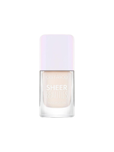 Catrice Sheer Beauties Nail Polish Лак за нокти за жени 10,5 ml Нюанс 010 Milky Not Guilty