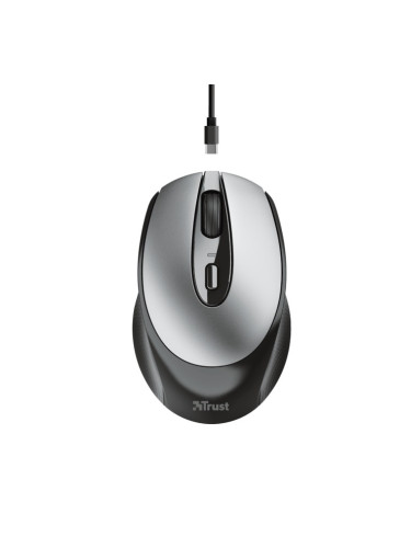 Мишка Trust Zaya, оптична (1600dpi), безжична, USB, черна