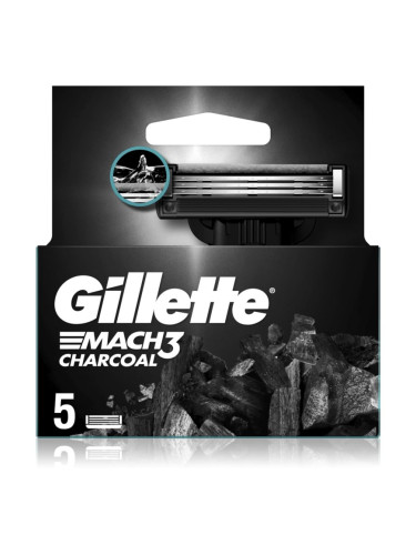 Gillette Mach3 Charcoal Резервни остриета 5 бр.