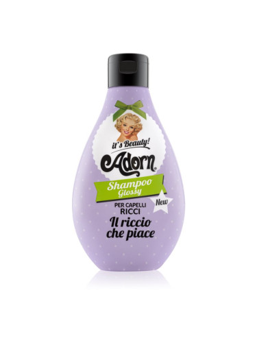 Adorn Glossy Shampoo шампоан за къдрава и чуплива коса за блясък на къдрава и чуплива коса Shampoo Glossy 250 мл.
