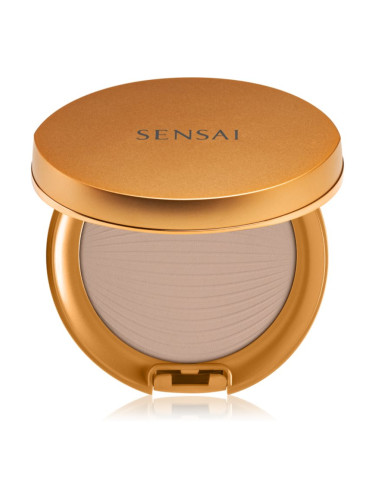 Sensai Silky Bronze Natural Veil Compact компактна пудра за освежаване и изглаждане на кожата цвят SC03 Medium 8,5 гр.