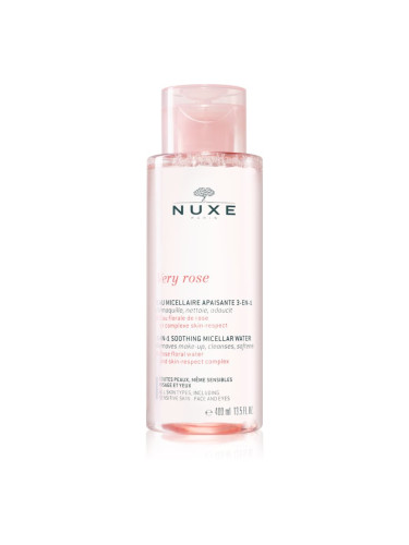 Nuxe Very Rose успокояваща мицеларна вода за лице и очи 400 мл.