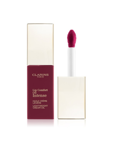 Clarins Lip Comfort Oil Intense маслен гланц за устни с подхранващ ефект цвят 02 Intense Plum 6 мл.