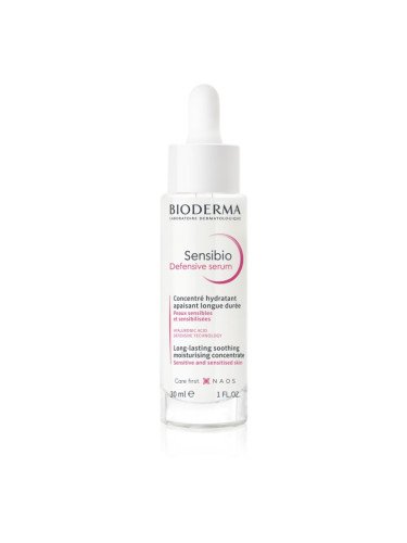 Bioderma Sensibio Defensive Serum серум против стареене на кожата за чувствителна кожа на лицето 30 мл.