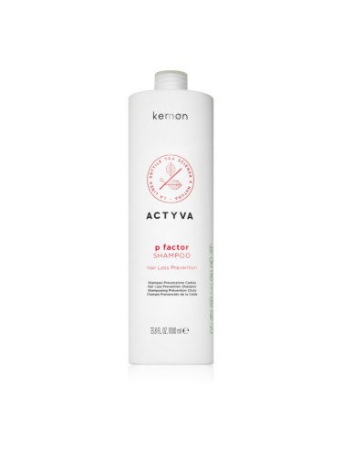 Kemon Actyva P Factor подхранващ шампоан за разредена коса 1000 мл.