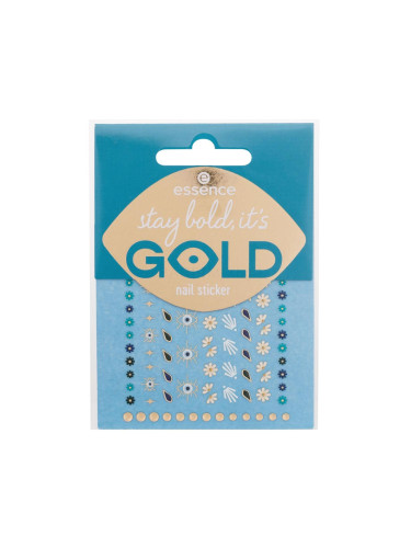 Essence Nail Stickers Stay Bold, It's Gold Декорация за нокти за жени Комплект