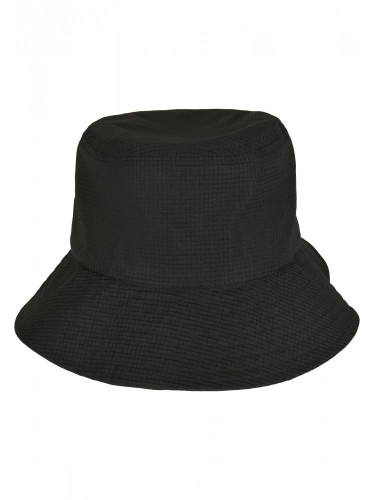 Шапка идиотка с връзка в черен цвят Adjustable Flexfit Bucket Hat 