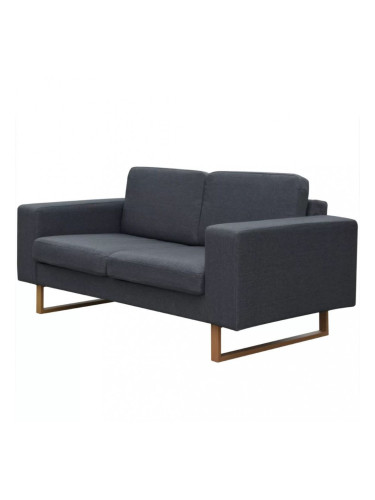 Sonata Двуместен диван, текстил, тъмносив