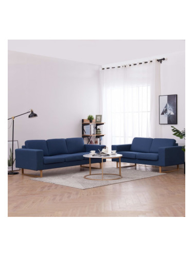 Sonata Комплект дивани, 2 части, текстил, син