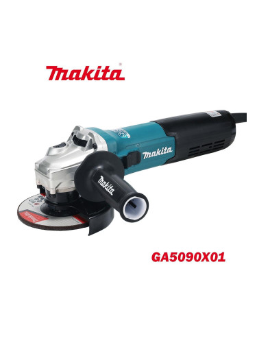 Ъглошлайф електрически Makita GA5090X01, 1900W, 125 мм, регулиране на обороти (2800-11500 об./мин)