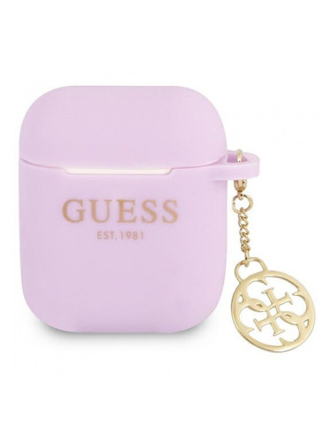 Apple Airpods / AirPods 2 Guess Charm Collection, GUA2LSC4EU, лилав