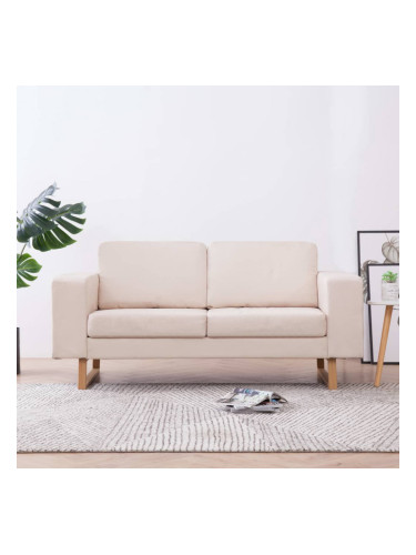 Sonata 2-местен диван, текстил, кремав