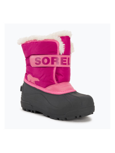 Sorel Snow Commander юношески ботуши за сняг тропическо розово/дълбоко русо